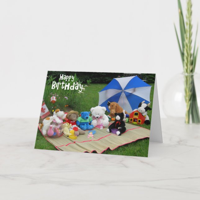 Cartão HappyBirthdayPicnic (Frente)