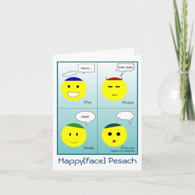 Cartão Happyface Pesach (Frente)
