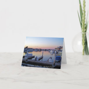 Cartão Harbour Sunset Notecards