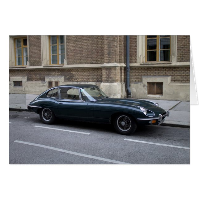 Cartão Hardtop Jaguar E-Type (Frente horizontal)