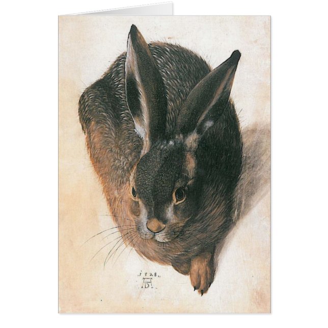 Cartão Hare por Albrecht Durer (Frente)
