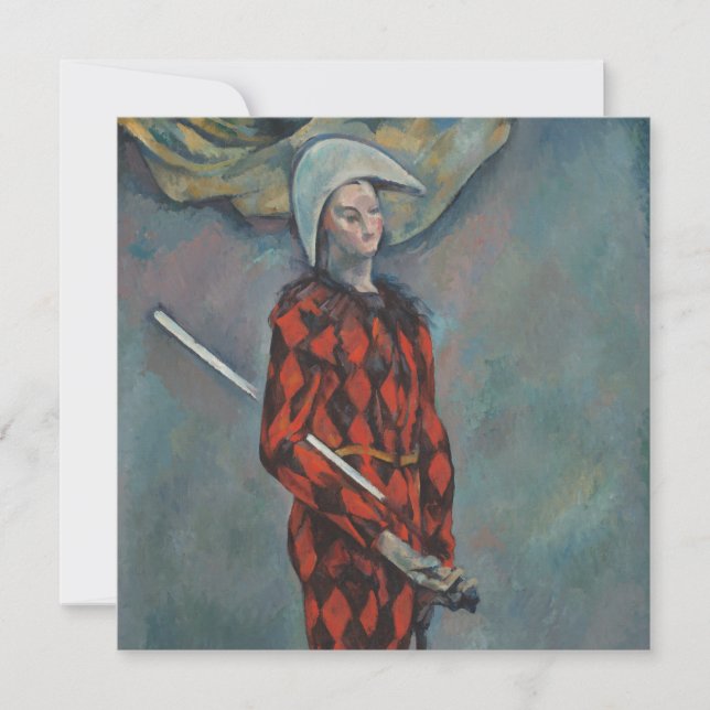 Cartão Harlequin (Joker) (por Paul Cézanne) (Frente)