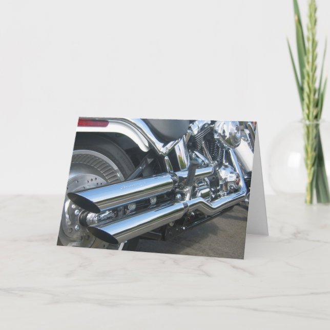 Cartão Harley Motorcycle (Frente)