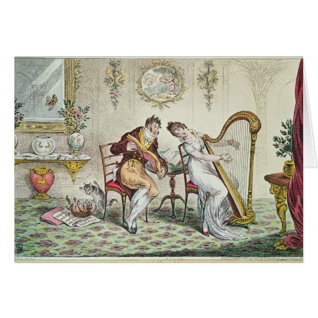 Cartão Harmonia antes do matrimônio, 1805 (Frente Horizontal)
