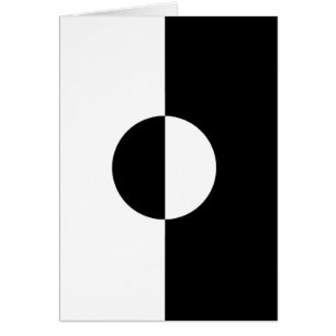 Cartão Harmonia Preta e Branca
