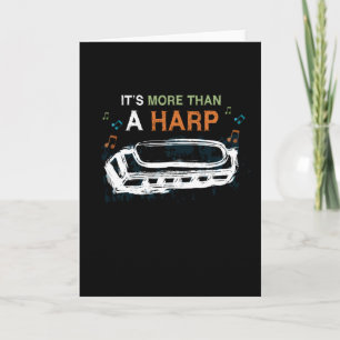 Cartão Harmonica Mais do que um instrumento Harp