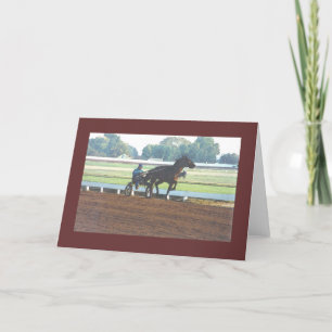 Cartão Harness Racing Greeting Card