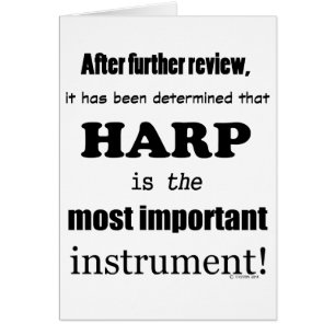 Cartão Harp - Instrumento Mais Importante