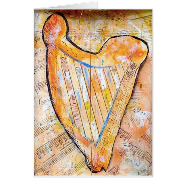 Cartão harpa do ouro (Frente)