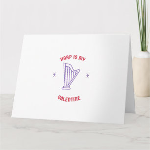 Cartão Harpa é meu namorado