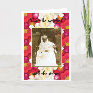 Cartão Harriet Tubman-Torna-se sua própria legenda