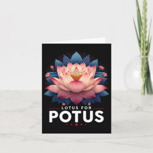 Cartão Harris 2024 Lotus For Potus Trending Presidente