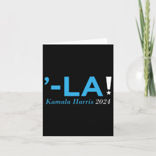 Cartão Harris 24 Vírgula La Kamala Walz 2024 Presidente K