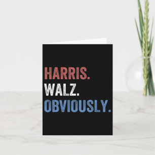 Cartão Harris, claro. - Kamala Harris E Tim W 20