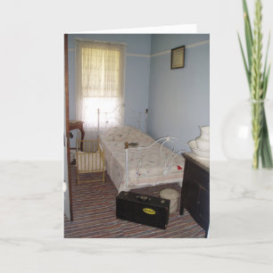 Cartão "Harris House Lá Em Baixo, Quarto De Cama"
