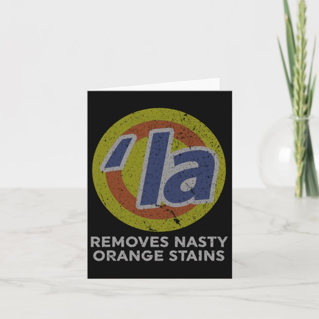 Cartão Harris Remove Trilhos Laranja Desagradáveis Retorn (Frente)