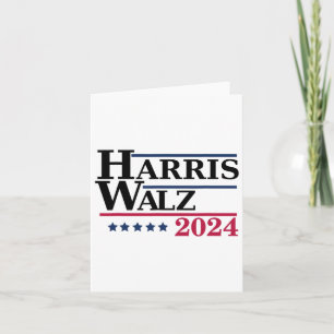 Cartão Harris Tim Waltz Eleições 2024