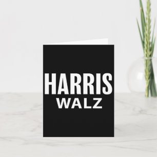Cartão Harris Tim Walz Roupa