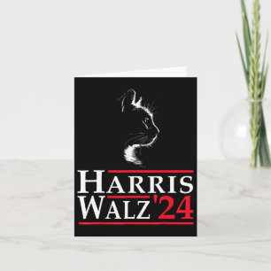Cartão Harris Waltz 2024 Eleição Kamala Harris Tim Waltz