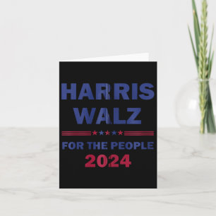 Cartão Harris Waltz 2024 Para Pessoas Kamala Harris Tim
