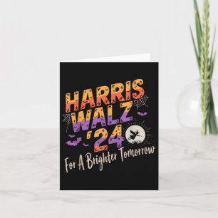Cartão Harris Waltz 2024 Para Um Hallowee Mais Brilhante