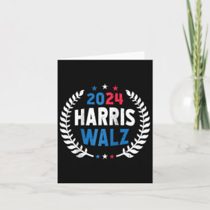 Cartão Harris Walz 2024 Eleição Kamala Harris Tim Waltz