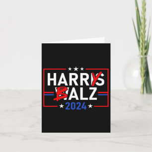 Cartão Harris Wheimer 24 Harry B 2024 Meme Democratics Vo