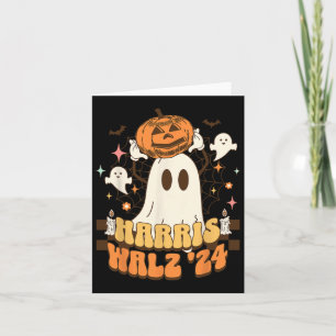 Cartão Harris Wheimer Presidente Halloween Ghost Spooky