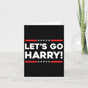 Cartão Harry B Funny Kamala Harris Tim W 2024 Vamos Go Ha