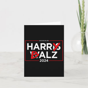 Cartão Harry B Kamala Harris E Tim W 2024