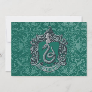 Cartão Harry Potter Brasão de Slytherin Verde