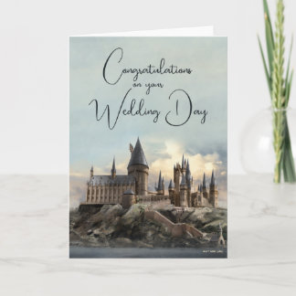 Cartão Harry Potter | Casamento no Castelo de Hogwarts