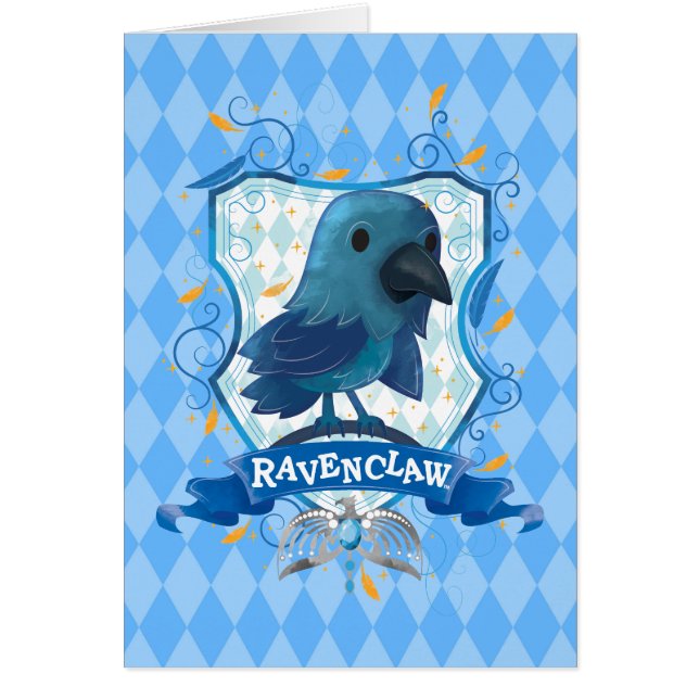 Cartão Harry Potter | Encantamento da RAVENCLAW™ Crest (Frente)
