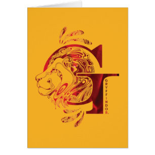 Cartão Harry Potter Gráfico Aguamenti GRYFFINDOR™