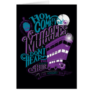 Cartão Harry Potter   Gráfico de Tipografia do ônibus K