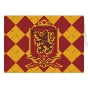 Cartão Harry Potter Gryffindor QUIDDITCH™ Crest