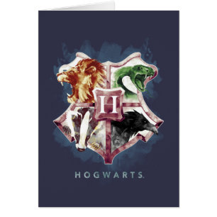 Cartão Harry Potter HOGWARTS™ Crest Watercolor
