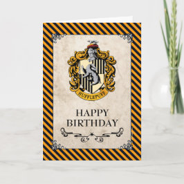 Cartão Harry Potter | Hufflepuff Feliz Aniversário