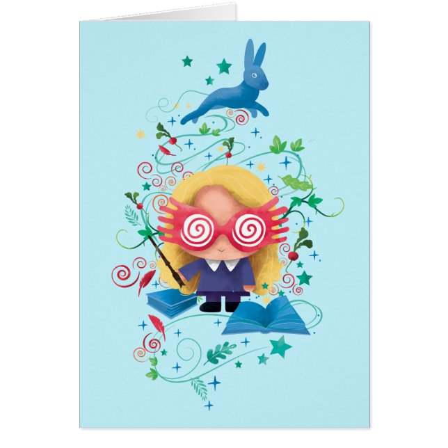 Cartão Harry Potter | Luna Lovegood Gráfico (Frente)
