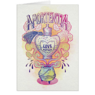 Cartão Harry Potter Spell Amortentia Love Potion Bottle
