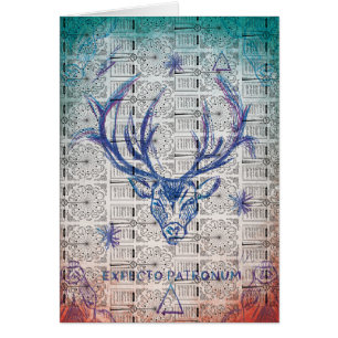 Cartão Harry Potter Spell ESPERA PATRONUM™Esboço