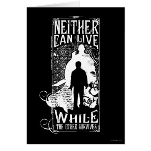 Cartão Harry Potter Spell Nem Pode Viver