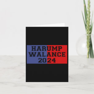 Cartão Harump Walance 2024 Shirt Harris Trump Wheimer Van