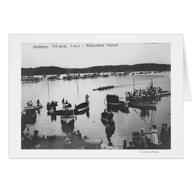 Cartão Harvard vs. Yale Roring Crew Race Photoógrafo (Frente Horizontal)