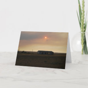 Cartão Harvest Sunset Greeting Card