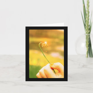 Cartão Haste de brilho da onda da cebola