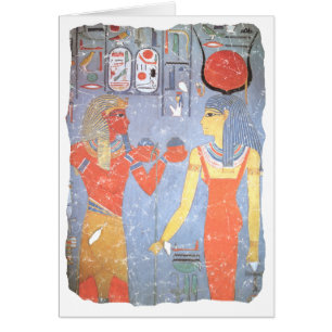 Cartão Hathor e Horemheb