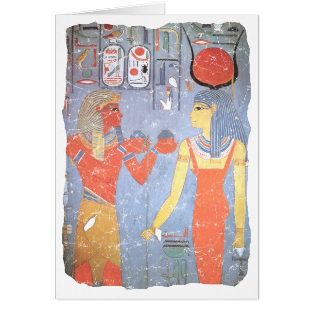 Cartão Hathor e Horemheb (Frente)