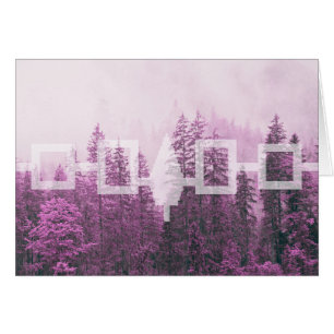 Cartão Haudenosaunee Misty Forest Flag Card
