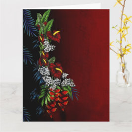 Cartão Havaiano - Acordo Tropical de Flor